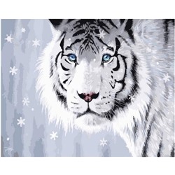 Картина по номерам GX 37692 Белый тигр на прогулке 40*50